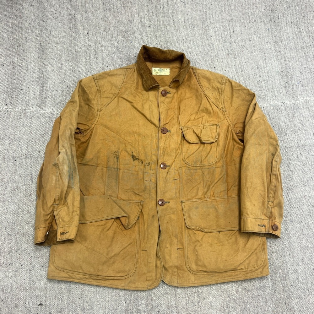 Vintage Clearfield Hunting Jacket Mens Medium Brown 1950s‎